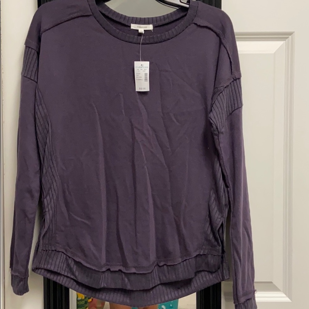 Maurices purple sweatshirt size xs NWT